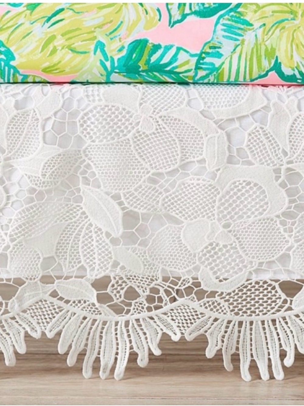 Lilly Pulitzer Pottery Barn Kids baby crib bedskirt